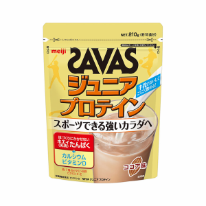 ザバス ジュニアプロテイン ココア味 約15食分(210g) サバス savas サプリ サプリメント カルシウム 鉄 ビタミン ビタミンC ビタミンD 粉