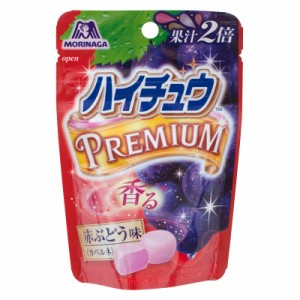 森永 ハイチュウプレミアム 赤ぶどう(35g) × 10個 お菓子 キャラメル ソフトキャンディ  飴