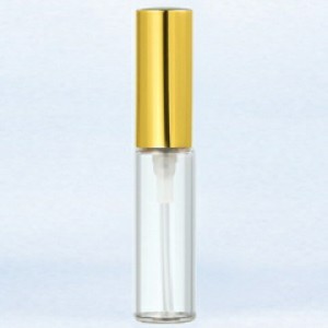 プラスチックポンプ ゴールドキャップ(5201) アルミキャップ　　香水入れ　香水瓶　4ml　