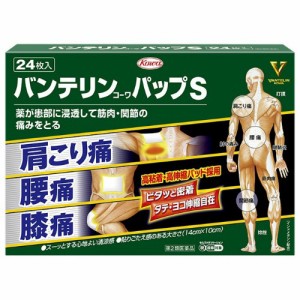 【 第2類医薬品 】 バンテリン コーワパップS(24枚入)筋肉痛・肩こり 