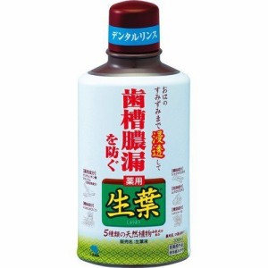 【 医薬部外品 】 小林製薬 薬用 生葉液 歯槽膿漏を防ぐ ハーブミント味(330ml)【洗口液】【歯槽膿漏】 