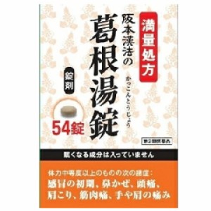 【 第2類医薬品 】 阪本漢法 葛根湯錠 54錠  肩こり 筋肉痛 風邪