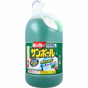 大日本除虫菊 サンポール 業務用 5L 酸性トイレ洗剤 尿石 黄ばみ ふち裏 お徳用