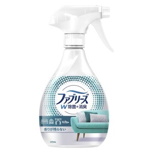 ファブリーズ W除菌+消臭 布用 スプレー 香りが残らない 本体(370ml) 除菌 消臭 布用 スプレー