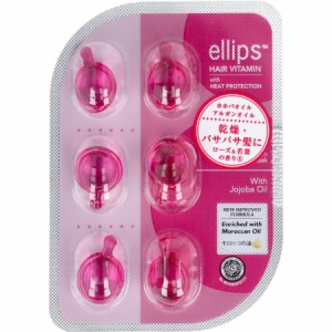 ellips ヘアビタミン ヘアトリートメント オイルトリートメント クリアピンク 6粒入 × 6個 トリートメント 流さない ヘアオイル ヘアケ