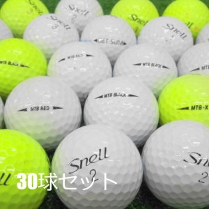 ロストボール SNELL GOLF シリーズ 30球セット 中古 Cランク 白 黄色 スネル ゴルフボール