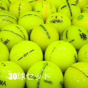 送料無料 ロストボール 訳あり HONMA イエロー 30球セット 中古 ワケアリ ホンマ 本間 黄色 ゴルフボール