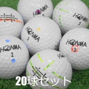 送料無料 ロストボール 訳あり HONMA D1 スピードモンスター ホワイト 20球セット 中古 ワケアリ ホンマ 本間 白 ゴルフボール