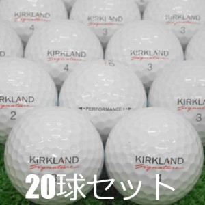 送料無料 ロストボール KIRKLAND Signature 20球セット 中古 Aランク コストコ カークランド シグネチャー 白 ゴルフボール