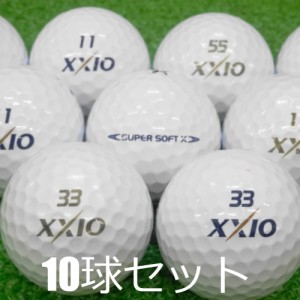 ロストボール XXIO スーパーソフトX ホワイト 10球セット 中古 Bランク ゼクシオ 白 ゴルフボール