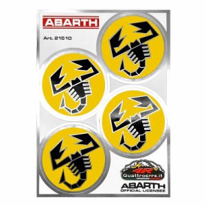 （ABARTH/アバルト）アバルト スコーピオン ラウンド ステッカー アバルト公認 オフィシャルステッカーセット