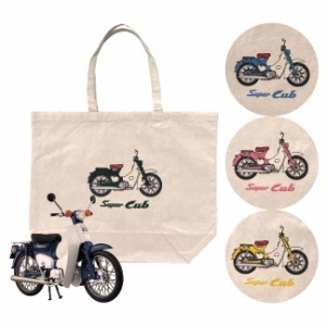 ラージ トート バッグ スーパーカブ HONDA公認アイテム（オンワークス/ONWORKS）SUPER CUB 