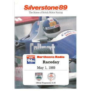 （ONLY ONE LEGEND COLLECTION)Silverstone 1989 Northants Radio Raceday 公式プログラム F1 グッズ