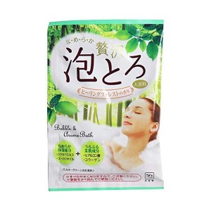 牛乳石鹸 お湯物語 贅沢泡とろ 入浴料 ヒーリングフォレスト30g 16個セット