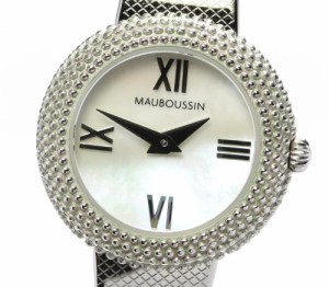 良品★箱【MAUBOUSSIN】モーブッサン ルール・ドゥ・プルミエ・ジュール  9236100-900 クォーツ レディース【ev20】