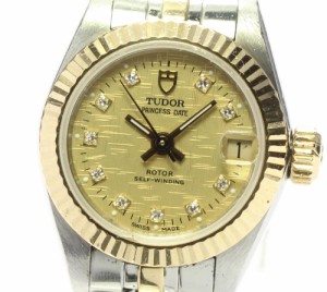 【TUDOR】チュードル プリンセス デイト 92513 10Pダイヤ ヴィンテージ cal.2671 自動巻き レディース