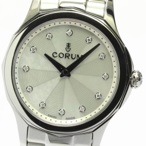 ☆極美品★箱・取説・保証書付き【CORUM】コルム アドミラルズカップ レジェンド 12Pダイヤ 020.100.20/V200 PN09 クォーツ レディース【