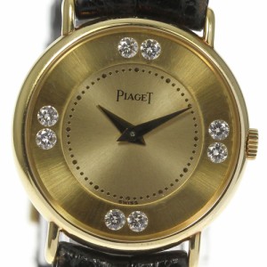 ピアジェ PIAGET 4642 8Pダイヤ K18YG 手巻き レディース _637962