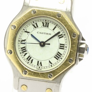 ☆訳あり【CARTIER】カルティエ サントスオクタゴンSM 自動巻き レディース