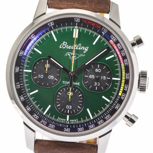 ☆美品★箱・保証書付き【BREITLING】ブライトリング トップタイム マスタング A25310 クロノグラフ 自動巻き メンズ 【232】【中古】