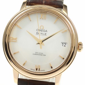 【OMEGA】オメガ デビル K18PG コーアクシャル 424.53.33.20.05.001 自動巻き レディース_695030【ev20】