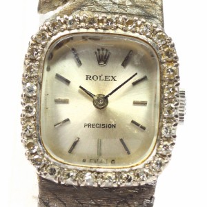 ロレックス プレシジョン ベルト（社外） 腕時計 手巻き シルバー文字盤 ステンレススチール レディース ROLEX 【1-0083276】 腕時計 売り出しクーポン
