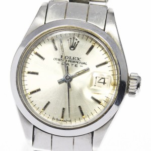 ☆訳あり【ROLEX】ロレックス オイスターパーペチュアル デイト cal.2030 ref.6916 自動巻き レディース_642738【ev20】