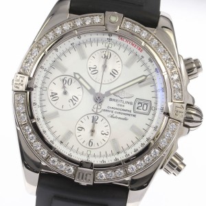 ☆美品【BREITLING】ブライトリング クロノマット エボリューション K18WG ダイヤベゼル J13356 自動巻き メンズ_706754