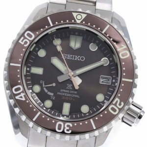 美品★箱・保証書【SEIKO】セイコー プロスペックス ルクスライン 海 200本 SBDB035/5R65-0AR0 スプリングドライブ_711204【63】