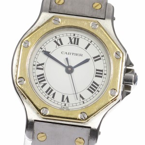 ☆訳あり【CARTIER】カルティエ サントスオクタゴンSM 自動巻き レディース_604405【ev20】