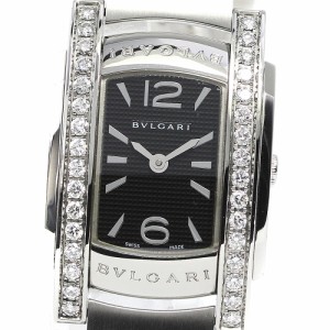 ☆良品 【BVLGARI】ブルガリ アショーマ サイドダイヤベゼル AA35S クォーツ レディース_733430【ev10】