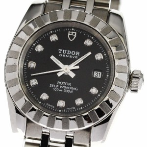 チュードル TUDOR 22010 クラシックデイト 10Pダイヤ 自動巻き レディース 良品 _741707【ev20】