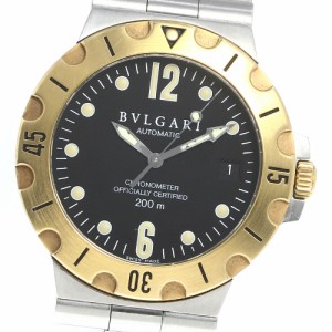 ブルガリ BVLGARI SD38SG ディアゴノ スクーバ YGベゼル デイト 自動巻き メンズ _743245