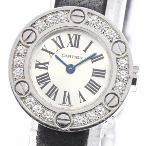 カルティエ CARTIER WE800131 ラブウォッチ K18WG 3Pダイヤ クォーツ レディース _713429僅かな擦り傷ケース