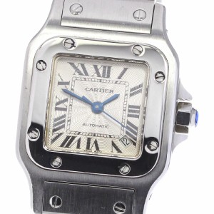 ベルト訳あり☆【CARTIER】カルティエ サントス100 MM W2020007 自動巻き ボーイズ【ev20】