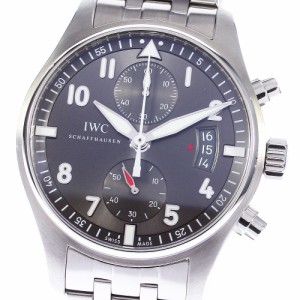 IWC IWC SCHAFFHAUSEN IW387804 パイロットウォッチ スピットファイア クロノグラフ 自動巻き メンズ 美品 保証書付き_750282