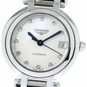 ロンジン LONGINES L8.111.4 プリマルナ デイト 11Pダイヤ 自動巻き レディース 良品 _749729