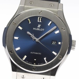 ウブロ HUBLOT 542.NX.7170.LR クラシックフュージョン チタニウム デイト 自動巻き メンズ 保証書付き_752399