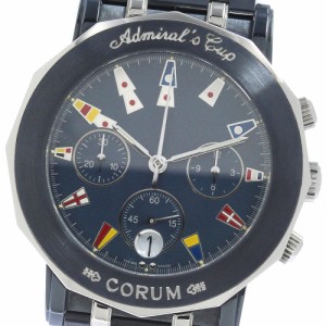 コルム CORUM 96.830.30 V585 アドミラルズカップ クロノグラフ デイト クォーツ メンズ 良品 _753713【ev15】