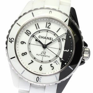 シャネル CHANEL H5700 J12 白セラミック デイト 自動巻き メンズ 美品 箱・保証書付き_777832