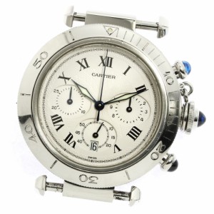 カルティエ CARTIER W3101855 パシャ クロノ ヘッド クォーツ メンズ 保証書付き_755377【ev15】