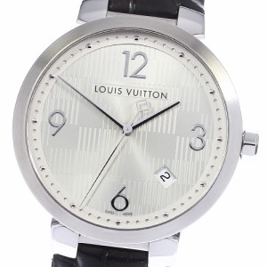 ルイ・ヴィトン LOUIS VUITTON Q1111 タンブール デイト クォーツ メンズ _744548