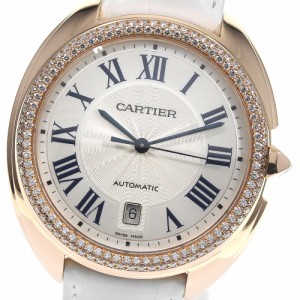 カルティエ CARTIER WJCL0012 クレ ドゥ カルティエ 40ｍｍ K18PG ダイヤベゼル 自動巻き メンズ 美品 _757024