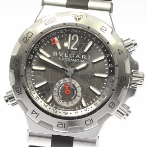 ブルガリ BVLGARI DP42SGMT ディアゴノプロフェッショナル GMT 自動巻き メンズ 箱・保証書付き_761079【ev15】