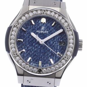 ウブロ HUBLOT 581.NX.2701.NR.1104.JPN18 クラシックフュージョン ジーンズ ダイヤ クォーツ レディース 良品 箱・保証書付き_763281