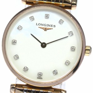 ロンジン LONGINES L4.209.1 グランドクラシック 12Pダイヤ クォーツ レディース 保証書付き_761749【ev20】