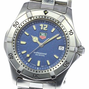 タグホイヤー TAG HEUER WT1115 プロフェッショナル200M 11P ダイヤ デイト クォーツ メンズ 美品 保証書付き_764111