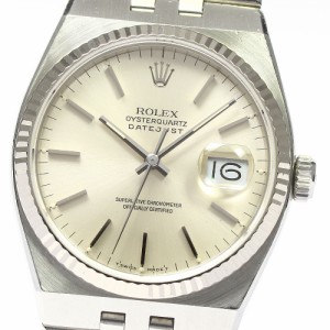 ロレックス ROLEX 17014 デイトジャスト WGベゼル クォーツ メンズ 保証書付き_762370