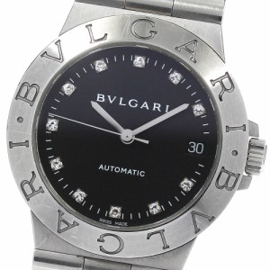 ブルガリ BVLGARI LCV35S ディアゴノ 11Pダイヤ デイト 自動巻き メンズ _761188