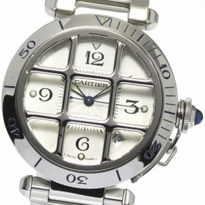 カルティエ CARTIER W31040H3 パシャグリッド 38ｍｍ デイト 自動巻き メンズ 良品 _764417